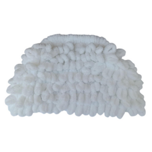 Puffy Bag "Λευκή" - νήμα, φάκελοι, all day, χειρός, πλεκτές τσάντες