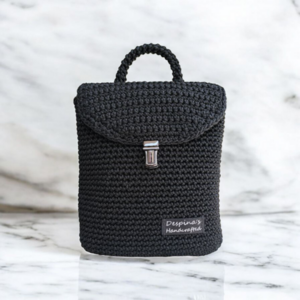 Backpack - νήμα, πλάτης, all day, πλεκτές τσάντες