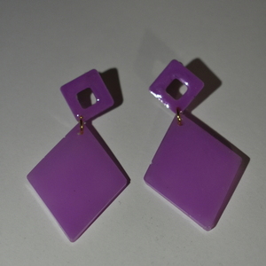 Purple Rhombus - γυαλί, ρητίνη - 2