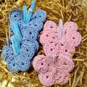 Gender Reveal Box – “Guess with Butterflies” με πλεκτές πεταλούδες μπρελόκ - κορίτσι, αγόρι, ζωάκια