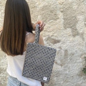 Waves pouch bag - ύφασμα, all day, χειρός, μικρές - 2