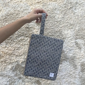 Waves pouch bag - ύφασμα, all day, χειρός, μικρές - 3