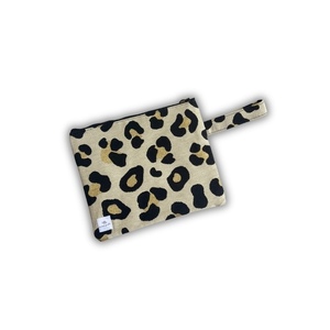 Leopard pouch bag - ύφασμα, all day, χειρός, μικρές