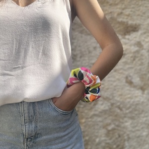 Zest regular scrunchie - ύφασμα, για τα μαλλιά, λαστιχάκια μαλλιών - 2