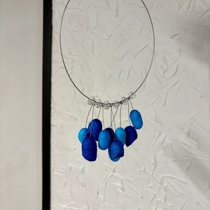 Giouli necklace - χάντρες, ατσάλι, boho - 2