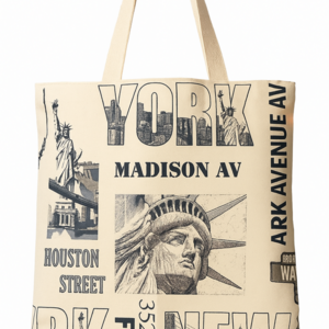 Τσάντα tote “New York” - ύφασμα, πλάτης, all day, tote, φθηνές