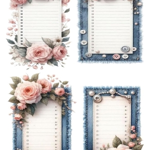 Σημειωματάριο Notebook, Denim 1 - ημερολόγια, DIY, φύλλα εργασίας