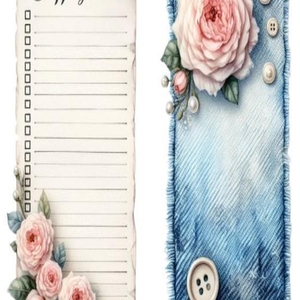 Σημειωματάριο Notebook, Denim 10 - ημερολόγια, DIY, φύλλα εργασίας