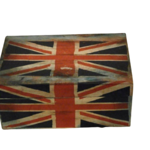 Vintage διακοσμητικό ξύλινο κουτί με Union Jack - ξύλο, διακοσμητικά