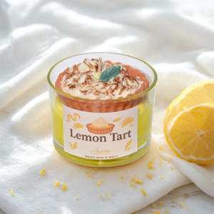 Φυτικό κερί Lemon Tart - αρωματικά κεριά, 100% φυτικό - 2