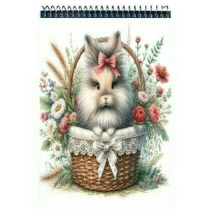 Σπιράλ σημειωματάριο Ριγέ Α5 Note Pad 160Φ, Rabbits, σε 4 σχέδια - τετράδια & σημειωματάρια - 5