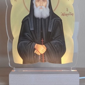 Φωτιστικό Πλεξιγκλάς με LED και ξύλινη βάση. - σπίτι, plexi glass, διακοσμητικά - 2