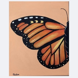 Butterfly painting 2 - ακρυλικό, πίνακες σε καμβά