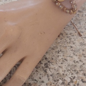 Βραχιόλι ματι με κρύσταλλα Νο 8 - μάτι, χάντρες, χεριού, αυξομειούμενα - 3