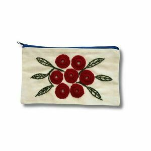 Υφασμάτινη Κασετίνα/Νεσεσέρ Κεντημένη, Round flowers - ύφασμα, καλλυντικών