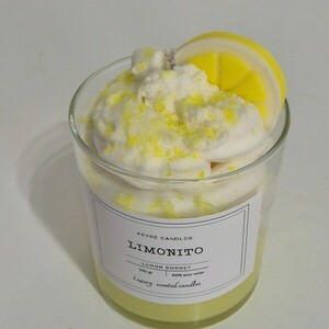 Limonito - αρωματικά κεριά, κερί σόγιας, vegan κεριά - 2