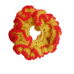 Πλεκτό Scrunchy - Large - νήμα, λαστιχάκια μαλλιών