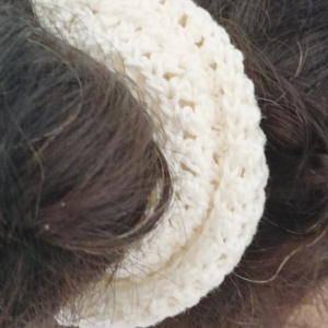 Κομψό Πλεκτό Scrunchy - Medium - νήμα, λαστιχάκια μαλλιών - 2