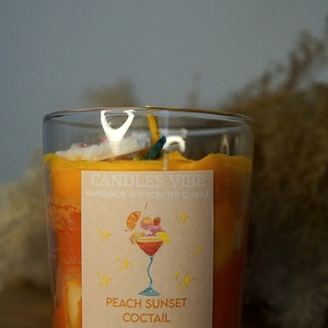 Peach Sunset Coctail 220gr. - αρωματικά κεριά - 2