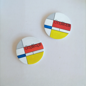 Σετ γραφείου 4τεμ MONDRIAN BAUHAUS από τσιμέντο λευκό - σουβέρ, τσιμέντο, αξεσουάρ γραφείου, ειδη δώρων - 4
