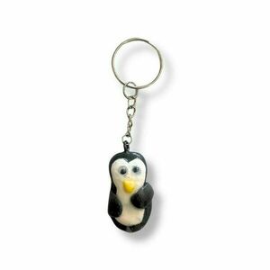 Mπρελόκ χειροποίητο, penguin - ρητίνη, αυτοκινήτου, σπιτιού