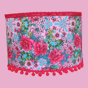 Φωτιστικό οροφής dark pink roses 35*25 Ε27 - οροφής