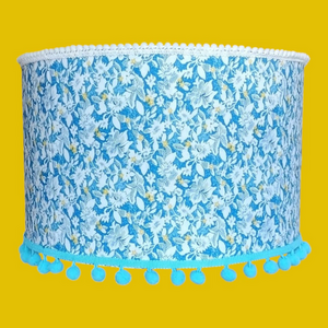 Φωτιστικό οροφής soft blue flowers Διαστάσεις 35*25 Ε27 - οροφής