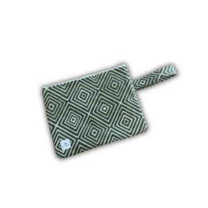 Rhombus khaki pouch bag - ύφασμα, all day, χειρός, μικρές