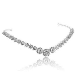 Bridal Zircon Headband - μέταλλο, ζιργκόν