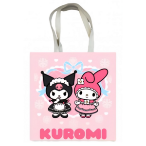 Τσάντα tote Kuromi 1 - ύφασμα, ώμου, tote, πάνινες τσάντες