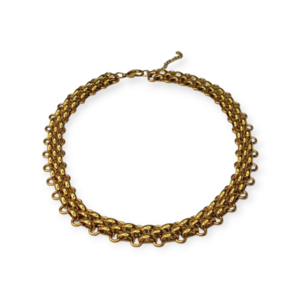 Aλυσίδα Από Ατσάλι Με Αυξομείωση "Sleek Golden Chain'' - επιχρυσωμένα, κοντά, ατσάλι - 3