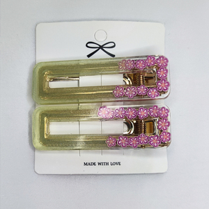 Hair clips λουλούδια - μέταλλο, hair clips