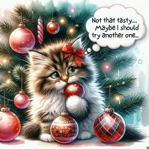 Χριστουγεννιάτικες παιδικές αφίσες με χαριτωμένα γατάκια. Christmas Kittens Wall art for kids - αφίσες