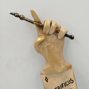 Χειροποίητος σελιδοδείκτης -Διακοσμητικό “Μαγικό Ραβδί” από Χαρτοπολτό & Ξύλο Μπάλσα - σελιδοδείκτες - 2